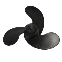 Hélice hors-bord marine à 3 feuilles noires pour Mercury// 3,5/2,5 CV, diamètre 47,05 mm x pas 78,05
