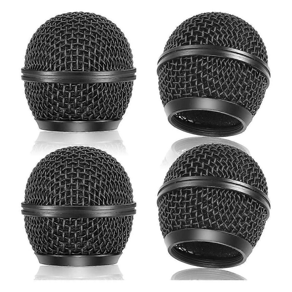 Applicable To 4Pcs Mic Grille Replacement, Mesh Microphone Grill Head For Sm58 Wireless Microphone & 9421490153389