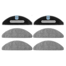 6 PCS Parts Mop Pads for iRobot Roomba Combo I5, I5+,J5, J5+ Robot Vacuum Microfiber Washable Reusable