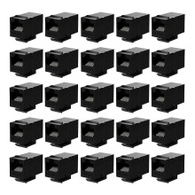 25 Stück RJ45-Koppler Cat6-Buchsen Inline-Koppler Buchse auf Buchse Einsatz KopplerAM