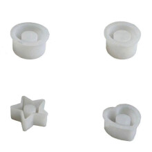 Adecuado para 4 moldes de silicona para portavelas, molde de silicona para portavelas DIY, candelabro