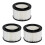 3Pcs 17810 Filter Suitable for 3 to 4 Gallon Vacuums,Replacement Suitable for 9-17810 Filter 1