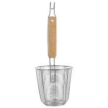Colador de pasta de acero inoxidable, cesta de malla para colar alimentos, colador de fideos, tamiz
