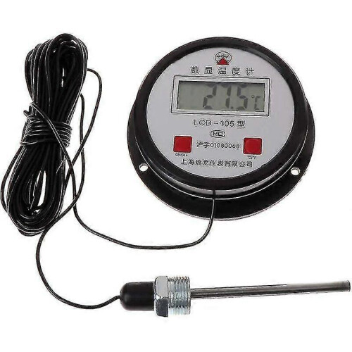 Högtemperatur industriell digital termometer med 10 m sond
