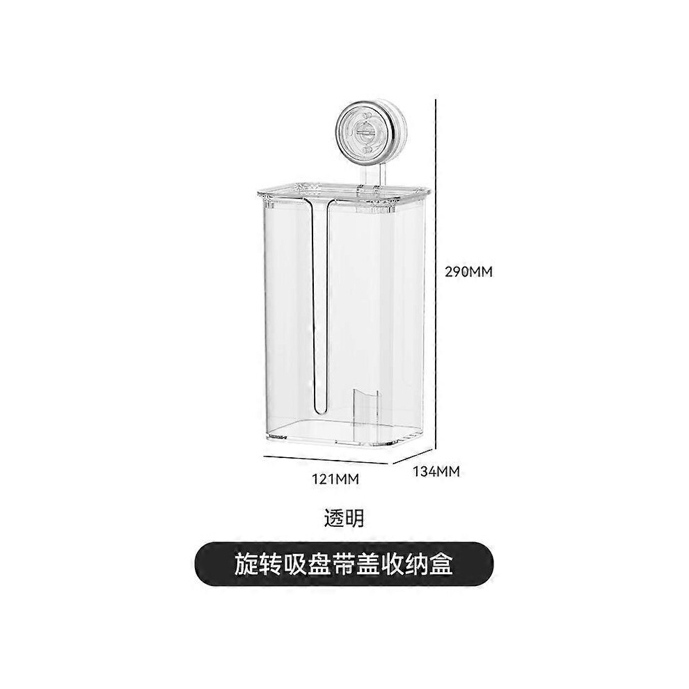 Bathroom tissue box punching-free wall-mounted storage box Bathroom toilet kitchen suction box