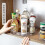 Kitchen seasoning storage rack rotatable household desktop seasoning multi-layer storage storage rack 2