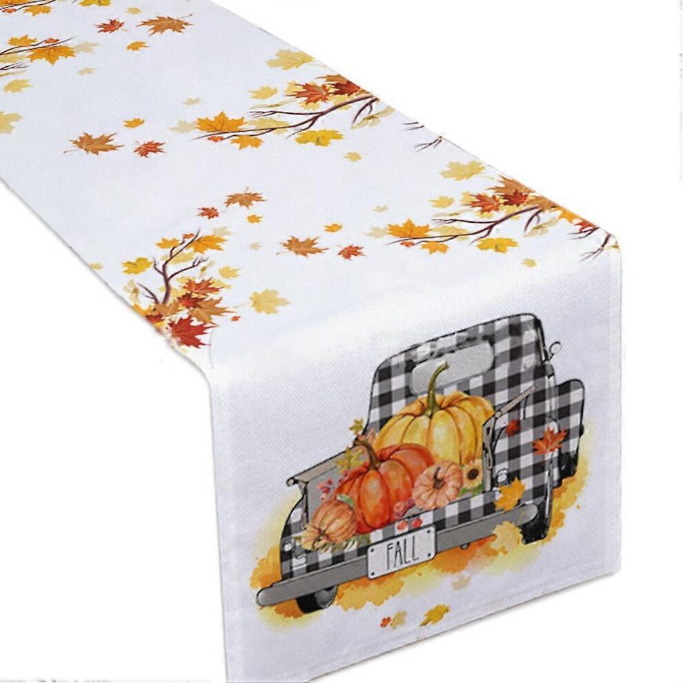 Thanksgiving autumn maple leaf pumpkin table decoration table runner (bagged 1*-OEIN-image-OPC-PHN87MM-NEW