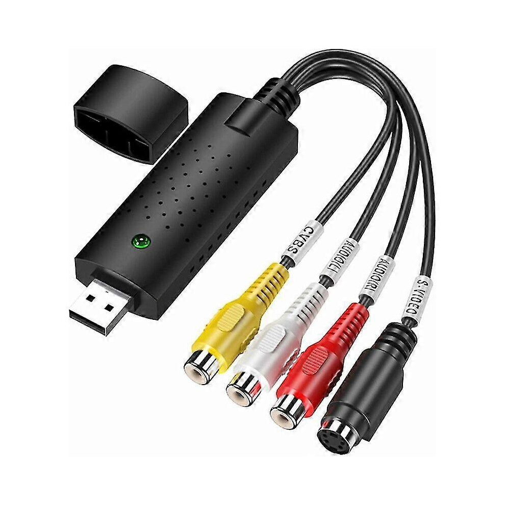 2024 Vhs To Digital Converter, Hi8 Vhs To Dvd Video Capture Card, Digital Video Audio Converter Adapter, 9421490175534
