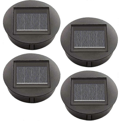 4 Pieces Replacement Solar Lights With Led Bulbs, Solar Top Lights Replacement, Led Solar Panel Lantern