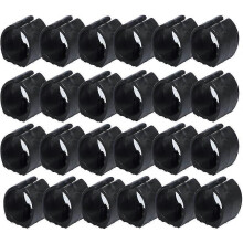 24 Pcs Chair Foot Floor Glides Single Prong U-shape Caps 20mm