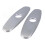 2PCS Loch Abdeckung Deck Platte Pull Down Wasserhahn Platte Edelstahl Einfache Wartung Anti Leckage 2
