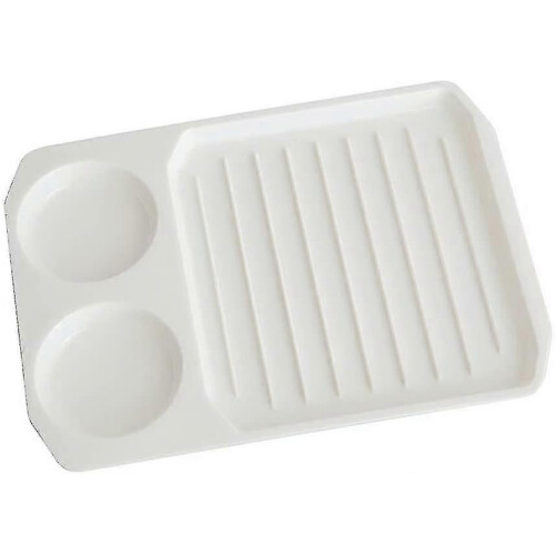 Cooking Plate With; Microwave With Glass Tray Bacons And Cooking Utensils (white) on OnBuy