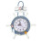 Mediterranean Style Anchor Clock Beach Theme Clock Sailing Ship Wheel Steering Wheel Decoration 1