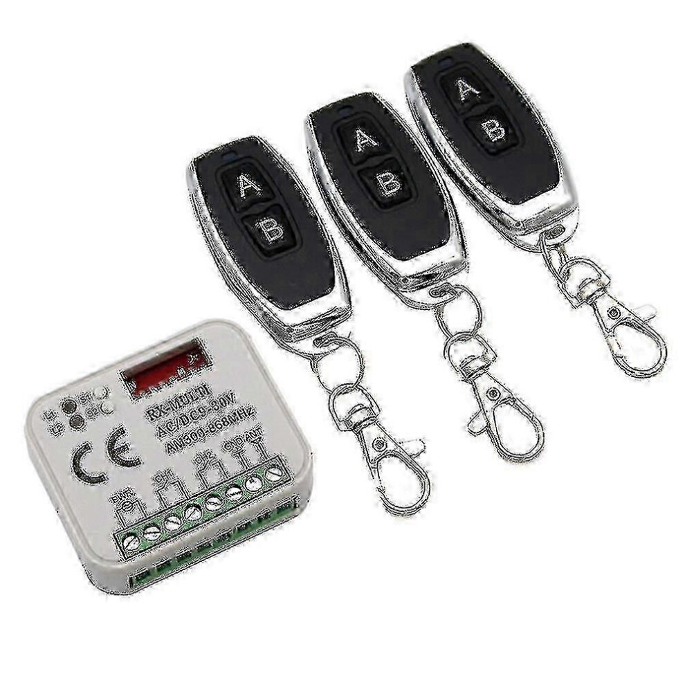 Garage Door Remote Receiver 433 868Mhz Rx Multi 300-900Mhz Ac/Dc 9-30V Receiver With Remote 9421490160264
