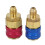 2Pcs Car Air Quick Coupler Connector for R134A High Low Red Blue Side 1