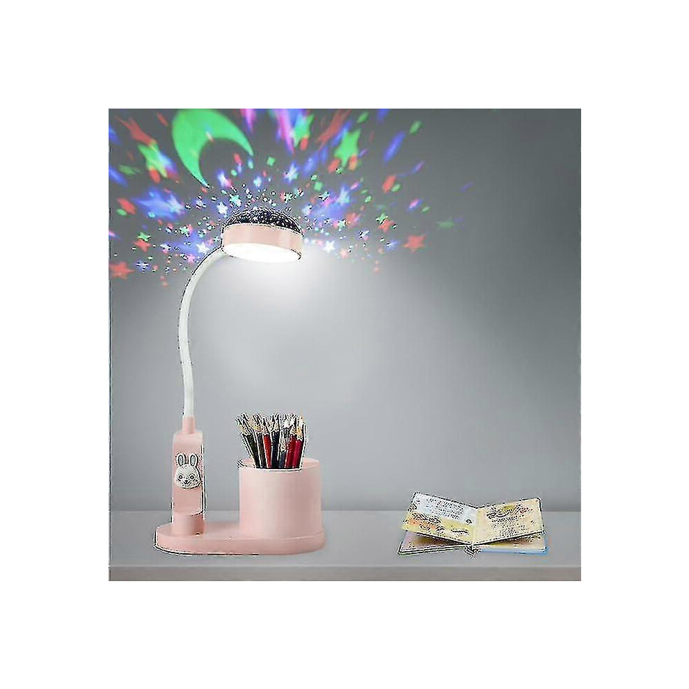 Desk Lamp Kids Bedside Lamp With Pen Holder, Himmel Table Lamp With Automatic Colour Changing, Dimmable 9421490160363