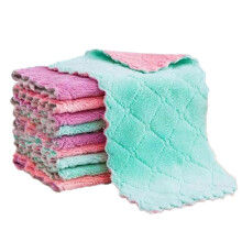 Lot de 20 torchons de cuisine non pelucheux, double face, absorbants, en microfibre