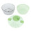 Salad Spinner Plastic Time Saving Fast Mixing Washable Rotatable Veggie Washer for Kitchen Green 1