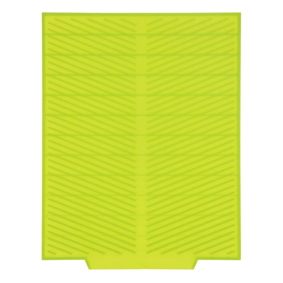 Dish Drying Mat 16.9x13.0in Food Grade Silicone Flexible Durable Collapsible Multi purpose Easy to Clean