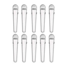 Lot de 10 clips de fermeture en acier inoxydable pour sachets de café, sachets alimentaires, multifonctionnels,