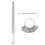 3PCS Ring Sizer Measuring Tool Set, Ring Gauges with Finger Sizer Mandrel Ring Sizer suitable for Jewelry 1