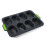 Moule en silicone perforé ovale à 8 grilles, outil de cuisson pour gâteaux, gris 1
