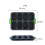 Moule en silicone perforé ovale à 8 grilles, outil de cuisson pour gâteaux, gris 2