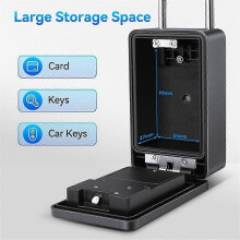 Bluetooth Fingerabdruck Passwort Key Lock Box Wasserdicht Wand Montiert Tür Hängen Safe geeignet