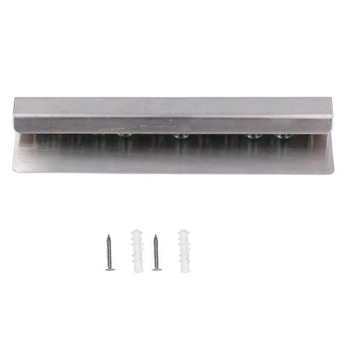 20CM Ticket Rack Wall Mounted Slide Check Rack Stainless Steel Order Holder Rack for Kitchen