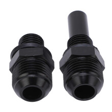 1 Pair 8ANx1/4NPS Aluminium Alloy Transmission Oil Cooler Adapter Fitting Replacement for GM Turbo 350