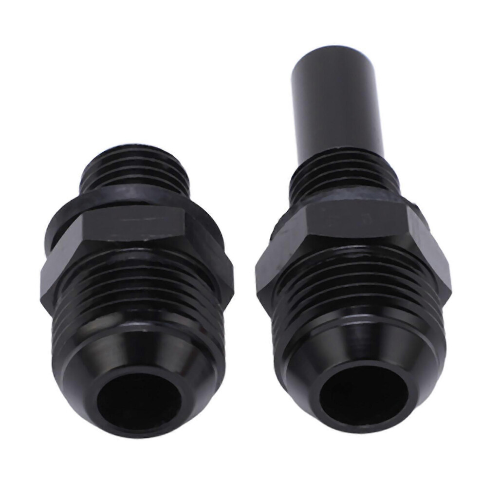 1 Pair 8Anx1/4Nps Aluminium Alloy Transmission Oil Cooler Adapter Fitting Replacement For Gm Turbo 350 9421490179778