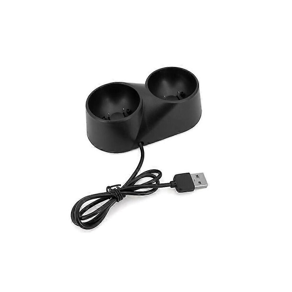 Dual Charger Dock Suitable For Ps3/ Ps4 Vr Motion Controller Playstation Move Black 9421490162862