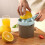 Lemon Orange Juicer Manual Hand Rotation Spout Press Easy Pour Squeezer Dishwasher Safe Efficient 2