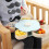 Single Double Decker Petal Shaped Fruit Plate Candy Nuts Small Snack Storage Tray Innovative Rotating 2
