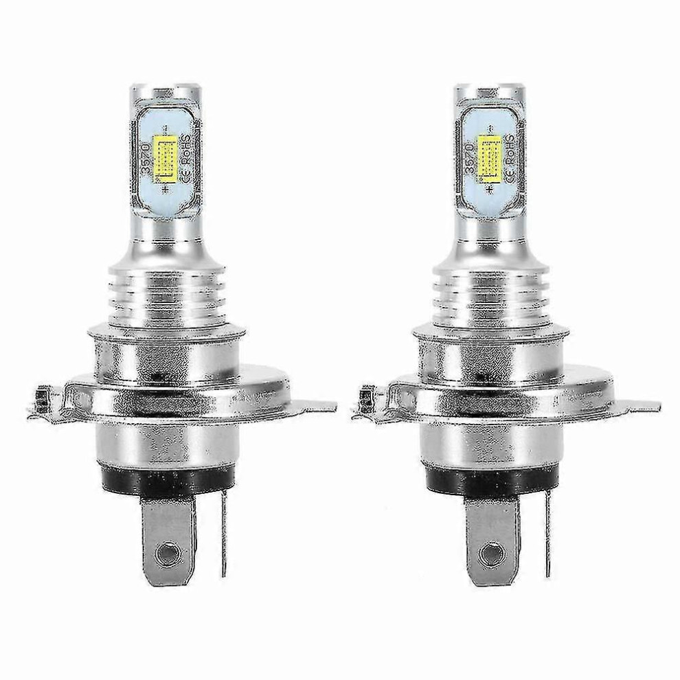2 X H4 9003 Hb2 6000K Super Csp Led Headlight Bulb Kit White 9421490184802