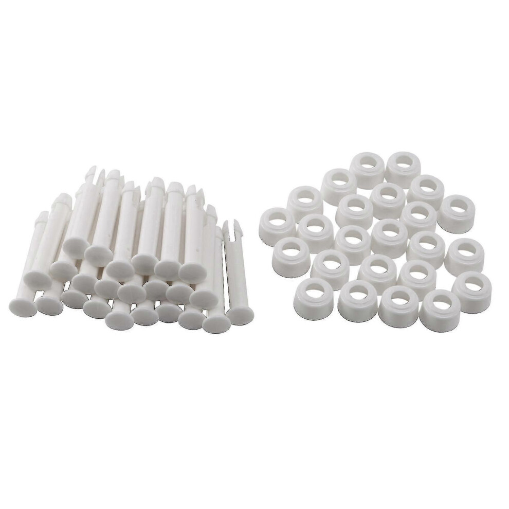 24Pcs Abs Pool Joint Pins, 6Cm/2.36In Cap Set Seals For Swimming Pool Replacement Parts 28270-28273-M 9421490194580