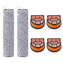 WD161 Roller & Filter for HydroVac MessMaster Wet Dry Vacuum Cleaner WD161 WD261 AW261 (2 Brush 4 Foam