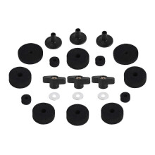21 st Cymbal Filts Hi-Hat Clutch Filt Cymbal Stand ärmar med basvingmuttrar & cymbalbricka för