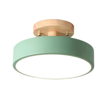 Plafonnier encastré en bois grainé moderne super lumineux pour salon, chambre à coucher, cuisine, balcon,