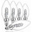 Applicable to E14 28W Halogen Candle Bulb Dimmable, Clear Glass C35 E14 SES Small Edison Screw Bulb, 1