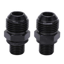 1 Pair 8ANx1/4NPS Aluminium Alloy Transmission Oil Cooler Adapter Fitting Replacement for GM Turbo 350