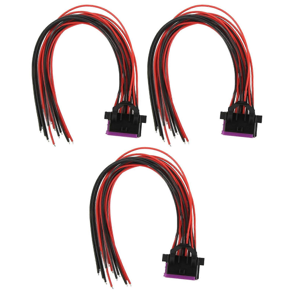 3 Pcs 16 Pin Obd2 Female Connector Cables 30Cm J1962 Obdii Automotive Adapter Plug Diagnostic Extension 9421490196775