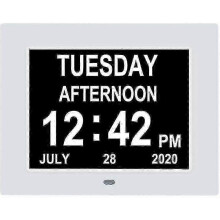 suitable for Digital Clock Calendar with Large Display for Day Date and Unabbreviated Time