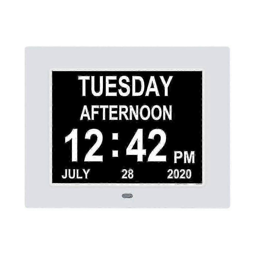 suitable for Digital Clock Calendar with Large Display for Day Date and Unabbreviated Time