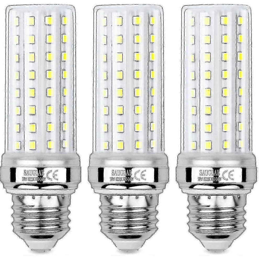 Suitable For 20W Led Corn Bulbs, 150W Equivalent Incandescent Bulb, 6000K Cool E27 Edison Light/White 9421490188879