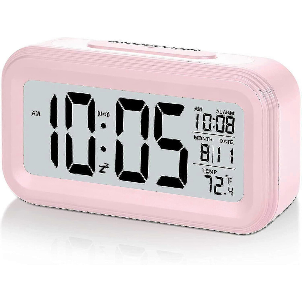 suitable for Battery Digital Alarm Clock, Lcd Clock Electronic For Bedroom Home Office , With Date,indoor