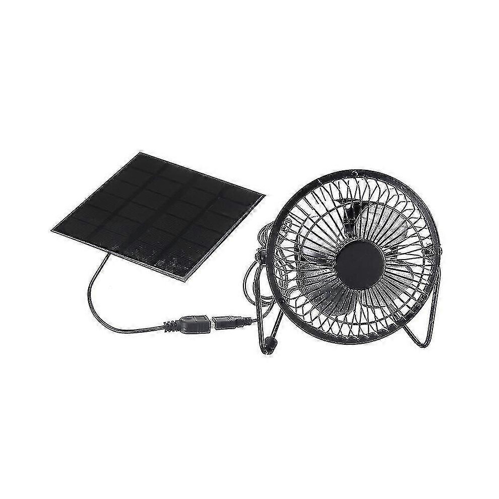 Ventilation Fan Usb Solar Panel Iron Fan 9421490199592