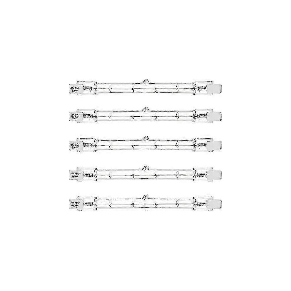 5Pcs 500W R7s Linear Halogen Flood J118 500W Double Ended Security Bulb 118Mm Length Light 9421490190049