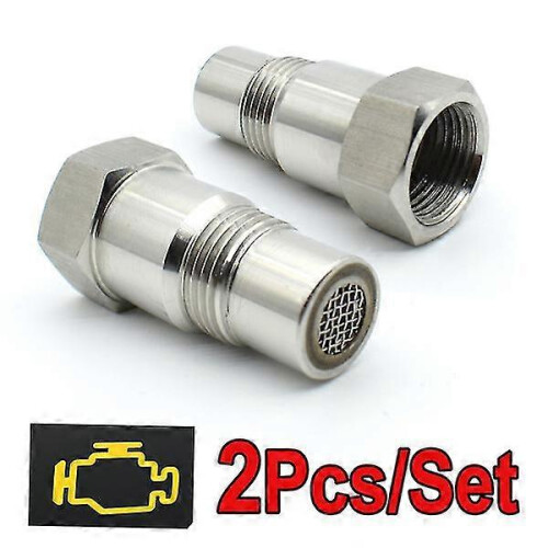 2X Car CEL Check Engine Light Oxygen Sensor Adapter M18x1.5 CEL On Engine Light Eliminator Bung Kit