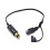Motorcycles DIN Hella Powerlet Plug To SAE Adapter Connector Extend Cable 35cm 1